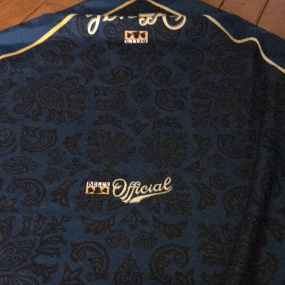 Blue‎ 'Official' Logo Silk Bandana Scarf